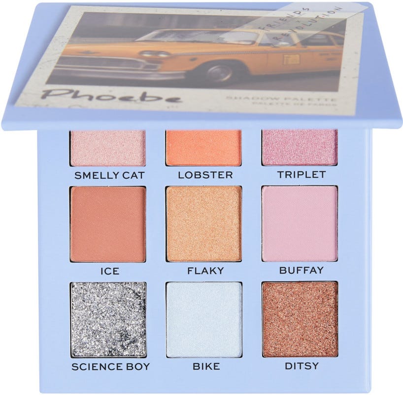 The Phoebe Pallete has shades inspired by the quirky character.
