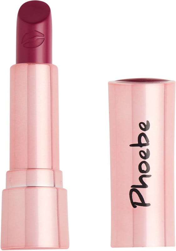 The Revolution X Friends Phoebe Lipstick is a berry-colored tone.