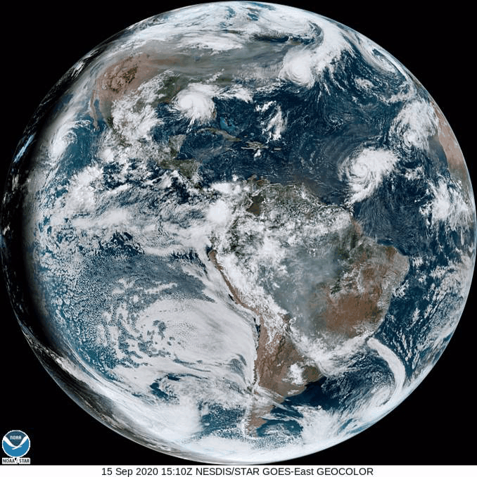 hurricanes tropical storms cyclones atlantic satellite gif