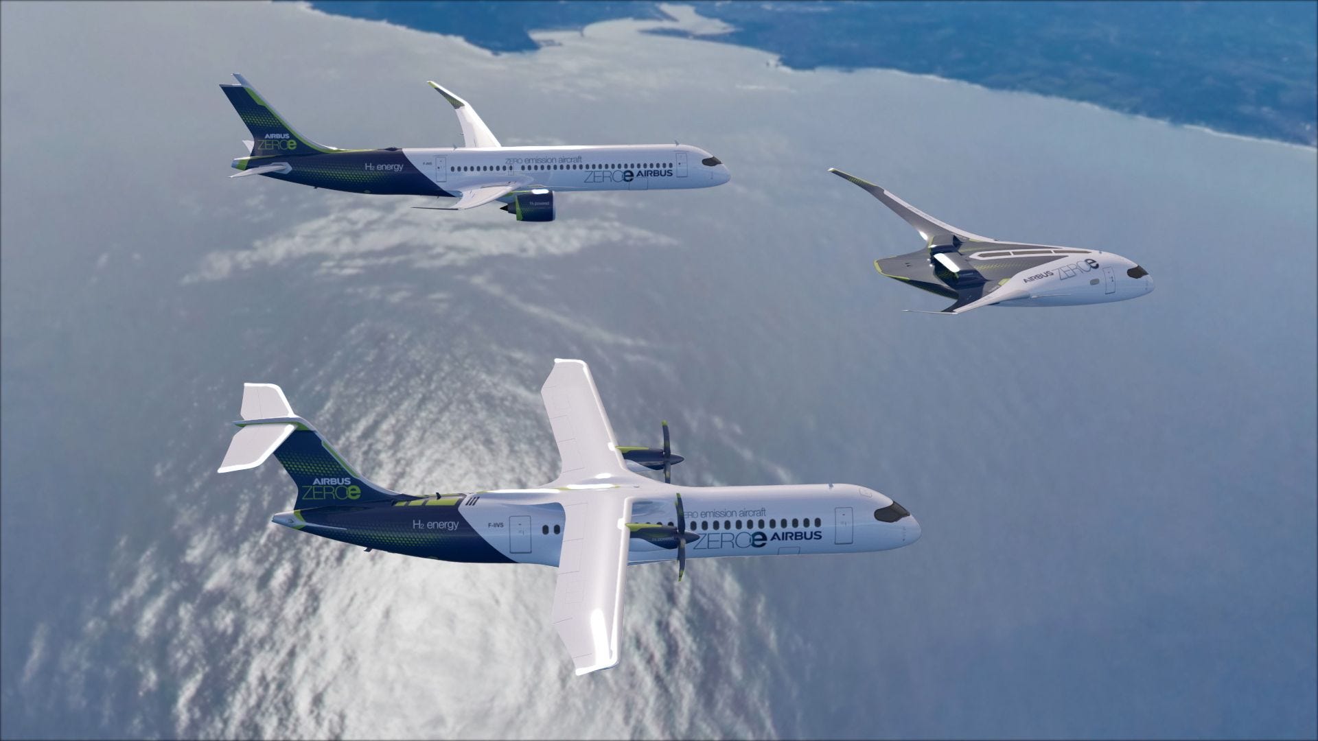 ZEROe concept aircraft Airbus Hydrogen