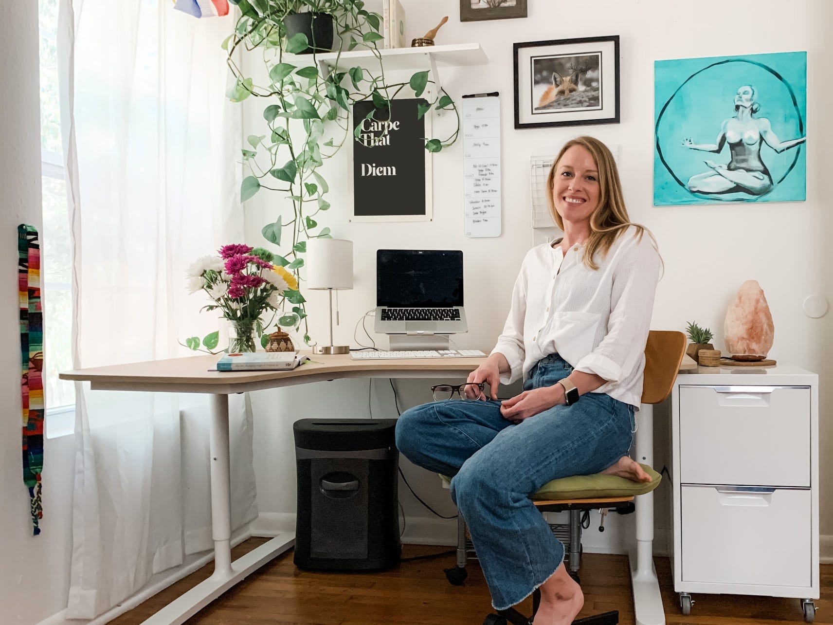 Erin Mursch in her home office.