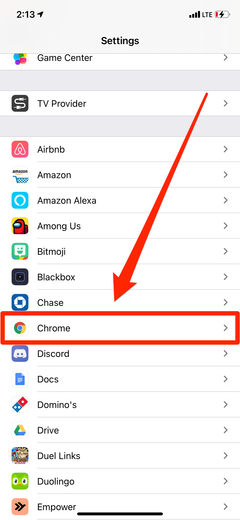 how to make chrome default browser iphone 1