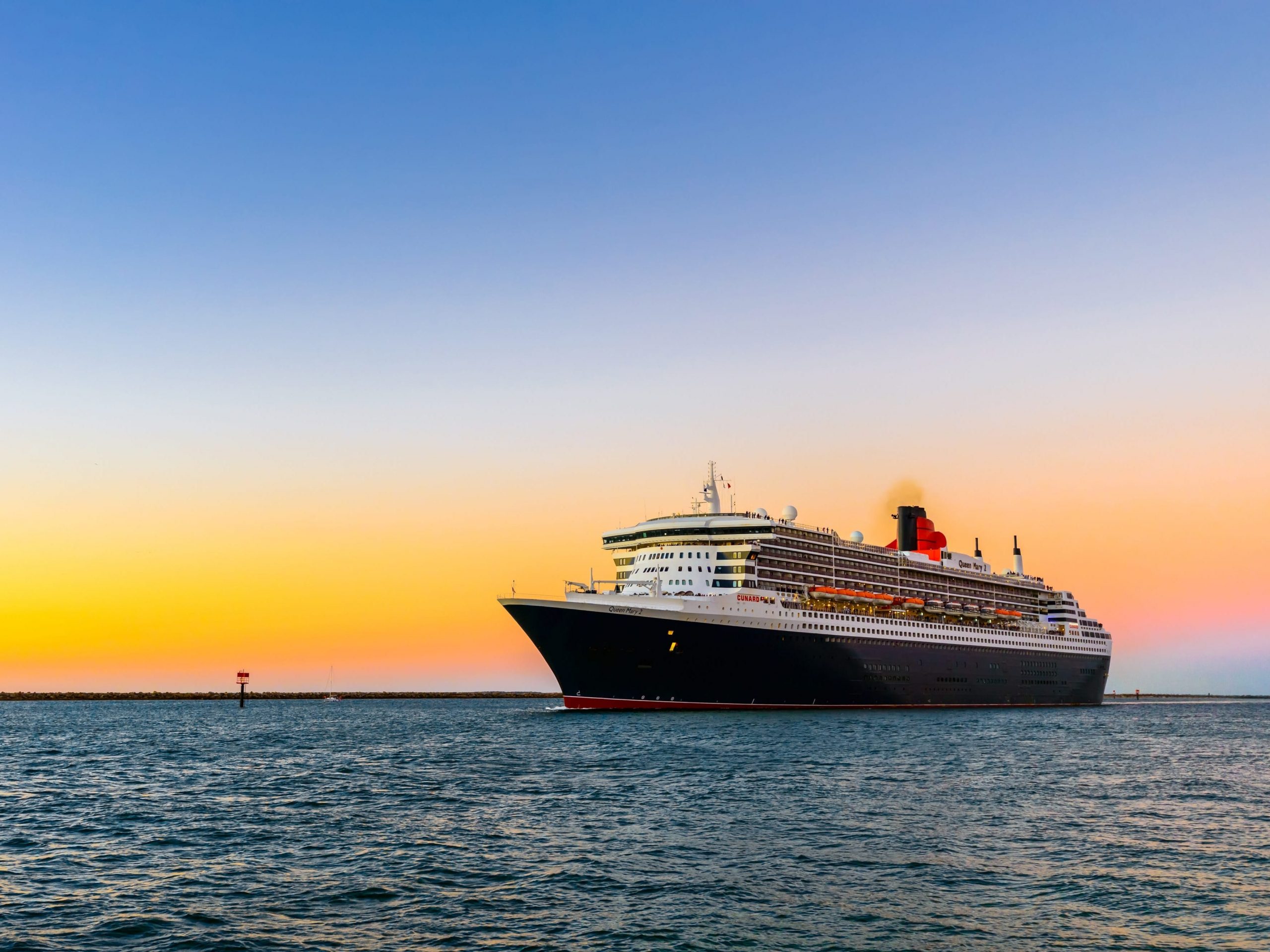The Queen Mary 2 cruise ship will travel to 16 countries around the world in 2022.