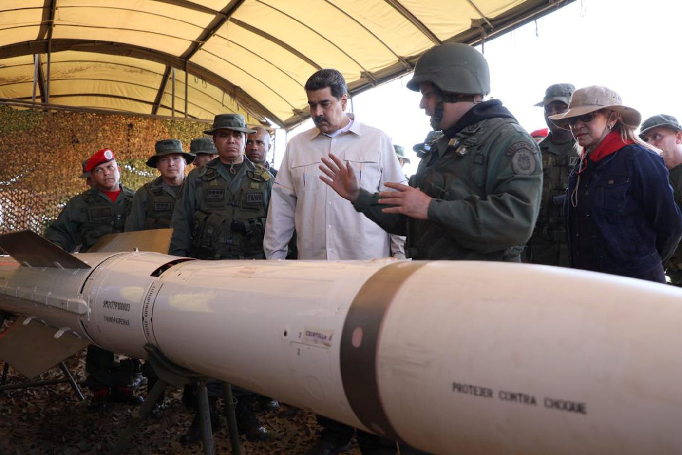 Venezuela Nicolas Maduro military exercise missile