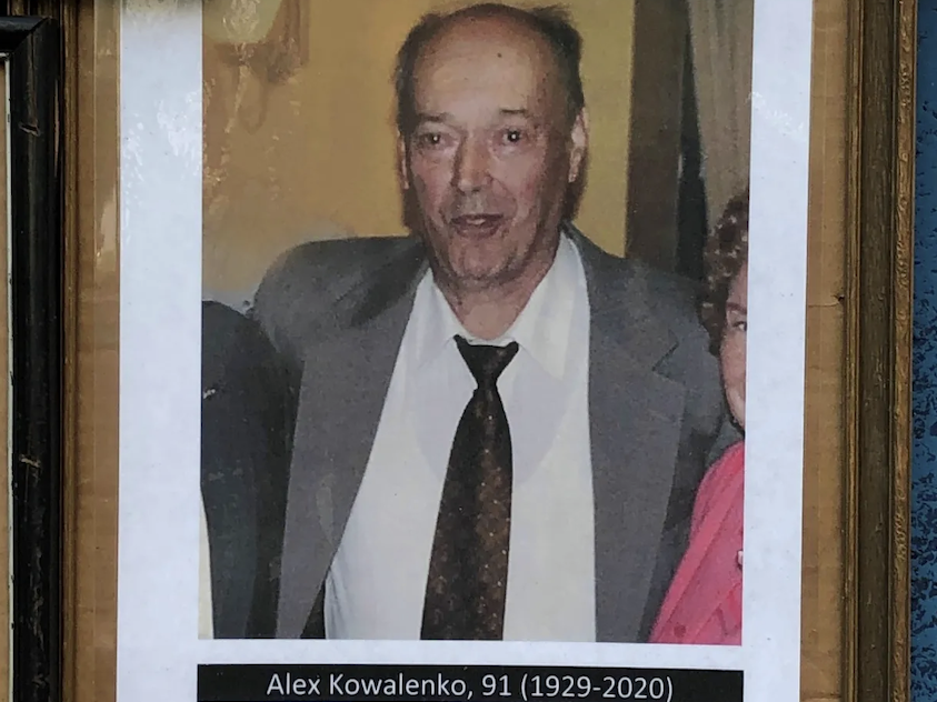 Matt Warshauer's sister-in-law's father Alex Kowalenko, who died of COVID-19.