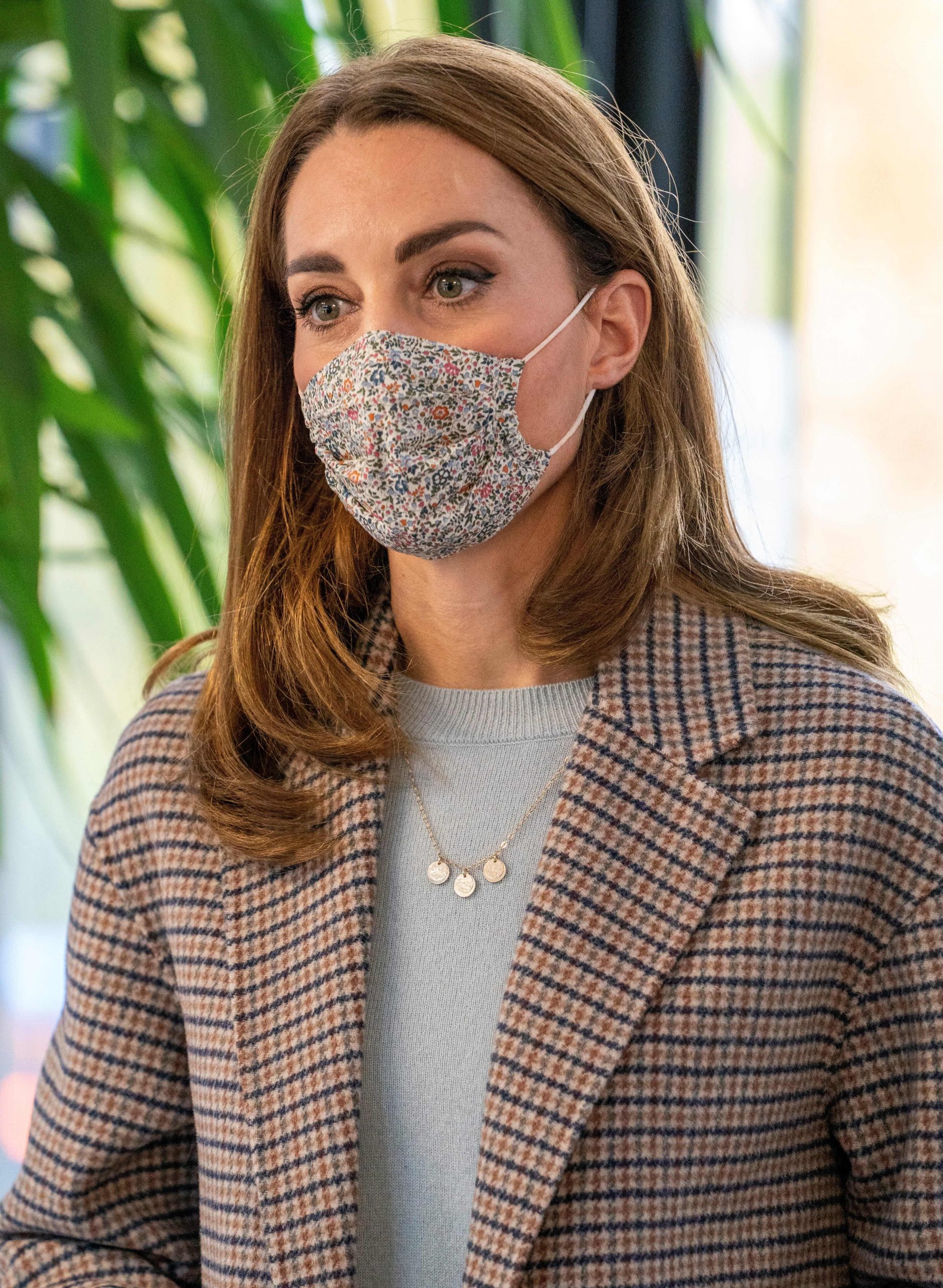 Kate Middleton rewore her $19 Amaia face mask on Tuesday.