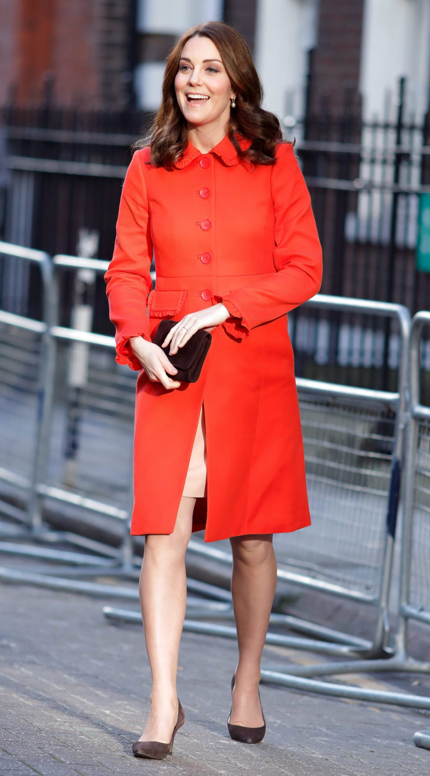 The duchess showed off a pop of color.