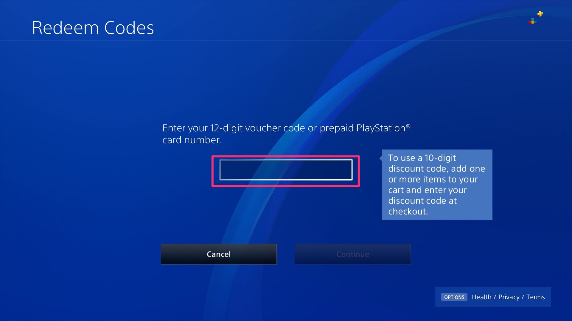 How to redeem code on PS4