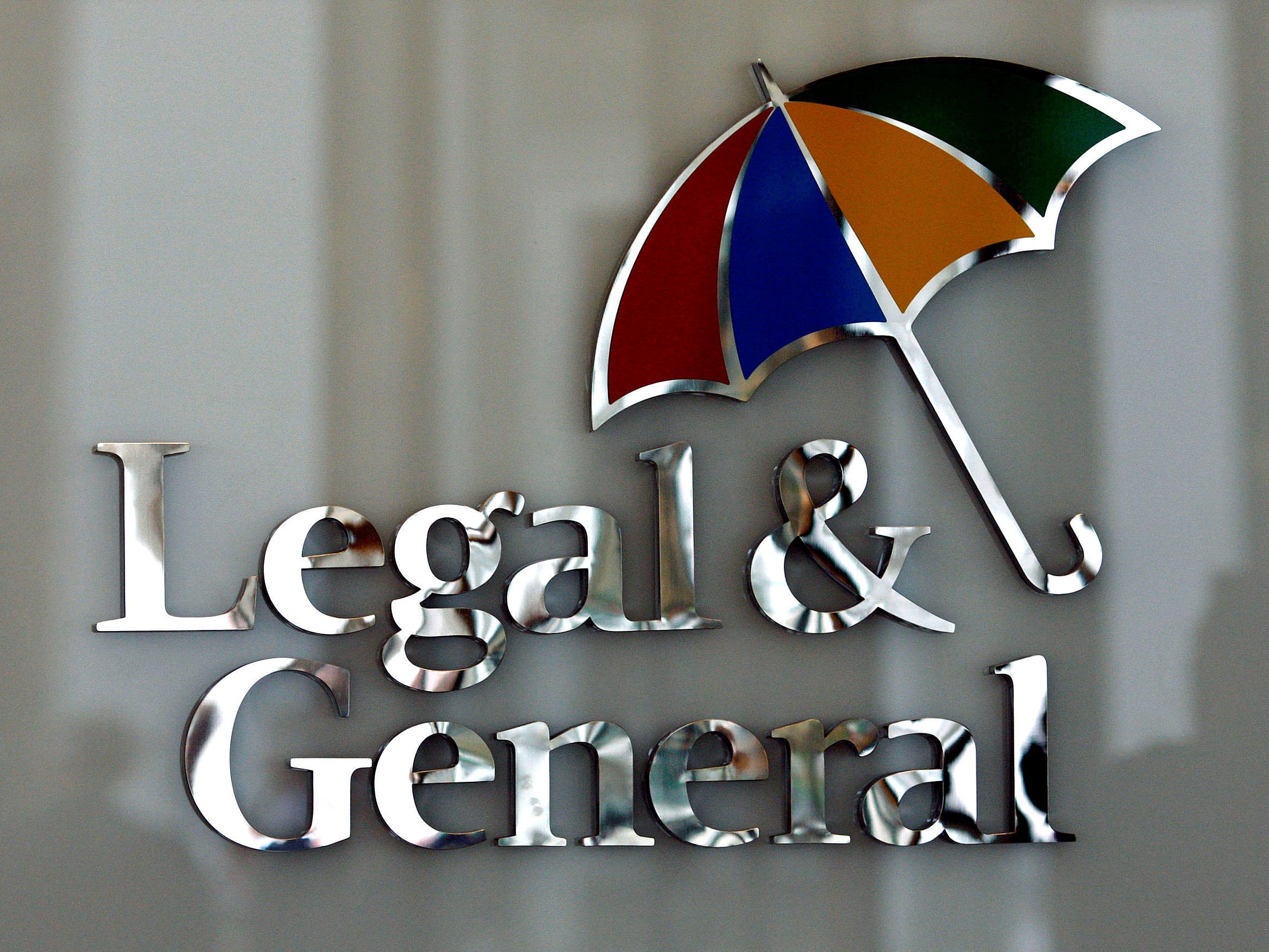 FILE PHOTO: The logo of Legal & General insurance company is seen at their office in central London, Britain, March 17, 2008. REUTERS/Alessia Pierdomenico/File Photo