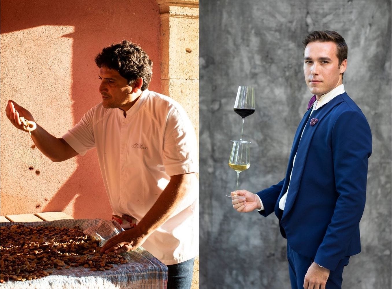 Mirazur Chef Mauro Colagreco (left) and Head Sommelier Benoît Huguenin (right). Mauro Colagreco/Matteo Carassale/Business Insider
