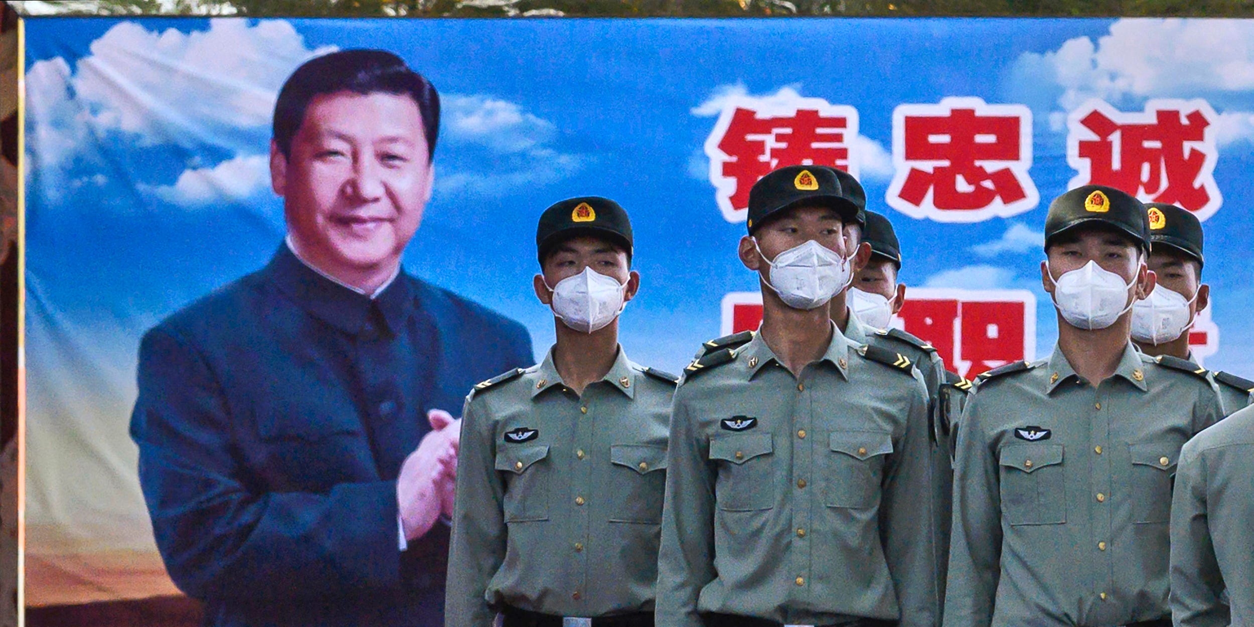 China soldiers Xi Jinping Beijing