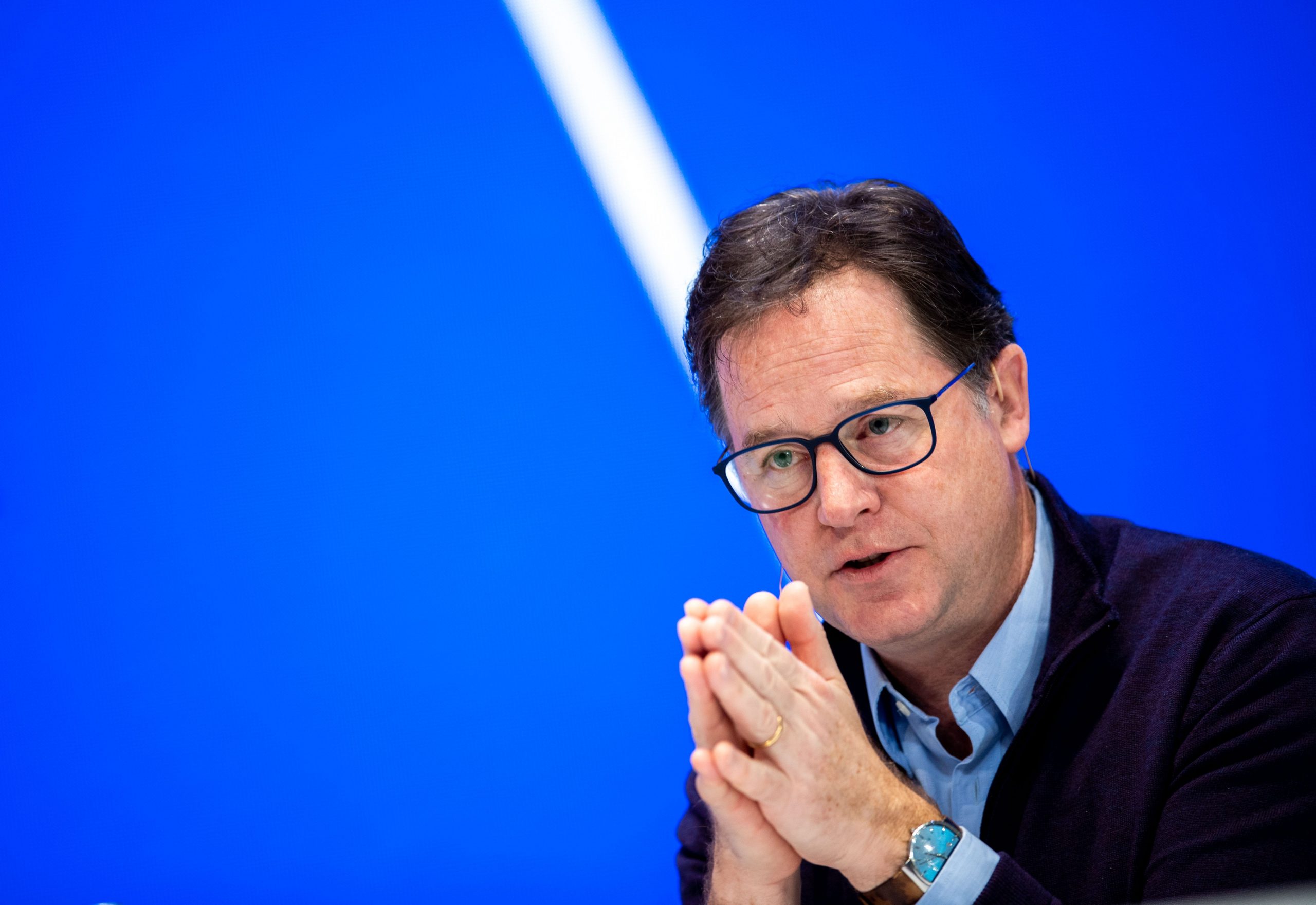 20 January 2020, Bavaria, Munich: Nick Clegg, Head of Policy at Facebook, speaks on stage during the DLD (Digital Life Design) innovation conference. Clegg has defended the decision to stick to advertising with political content, unlike Twitter and Google.