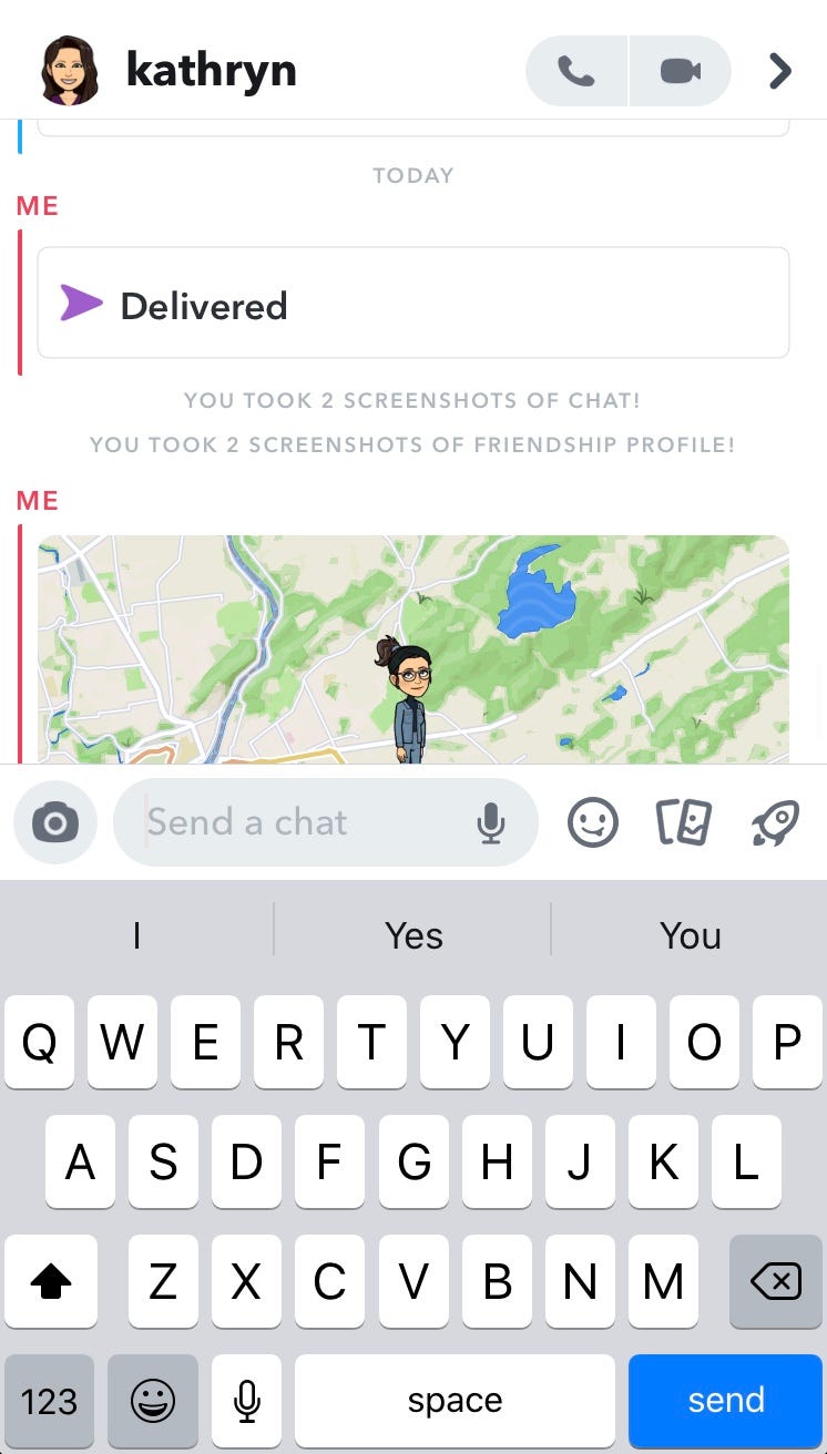 How to send location on Snapchat