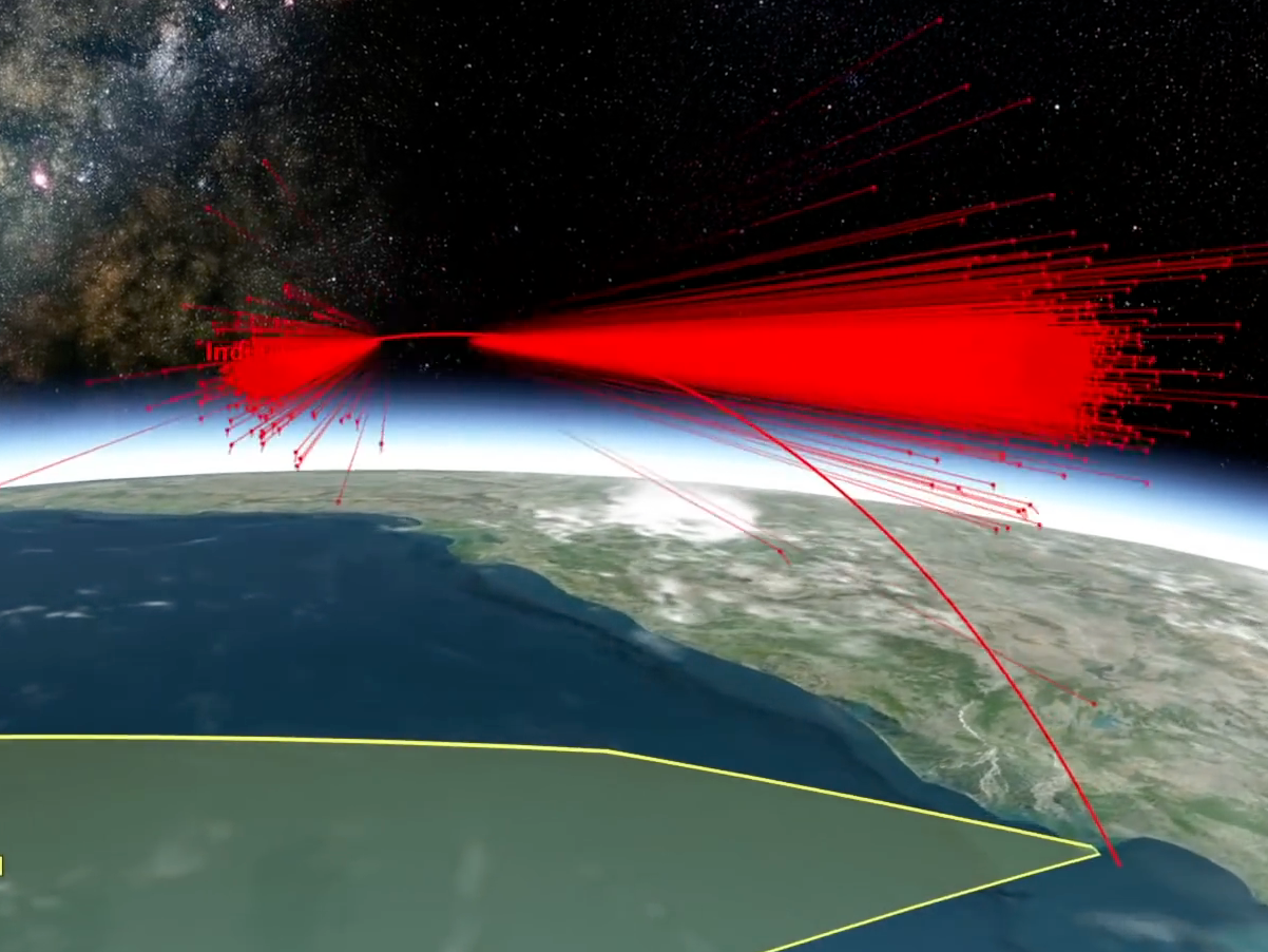 india anti satellite missile asat test mission shakti space debris junk cloud field orbit simulation march 2019 analytical graphics inc 2
