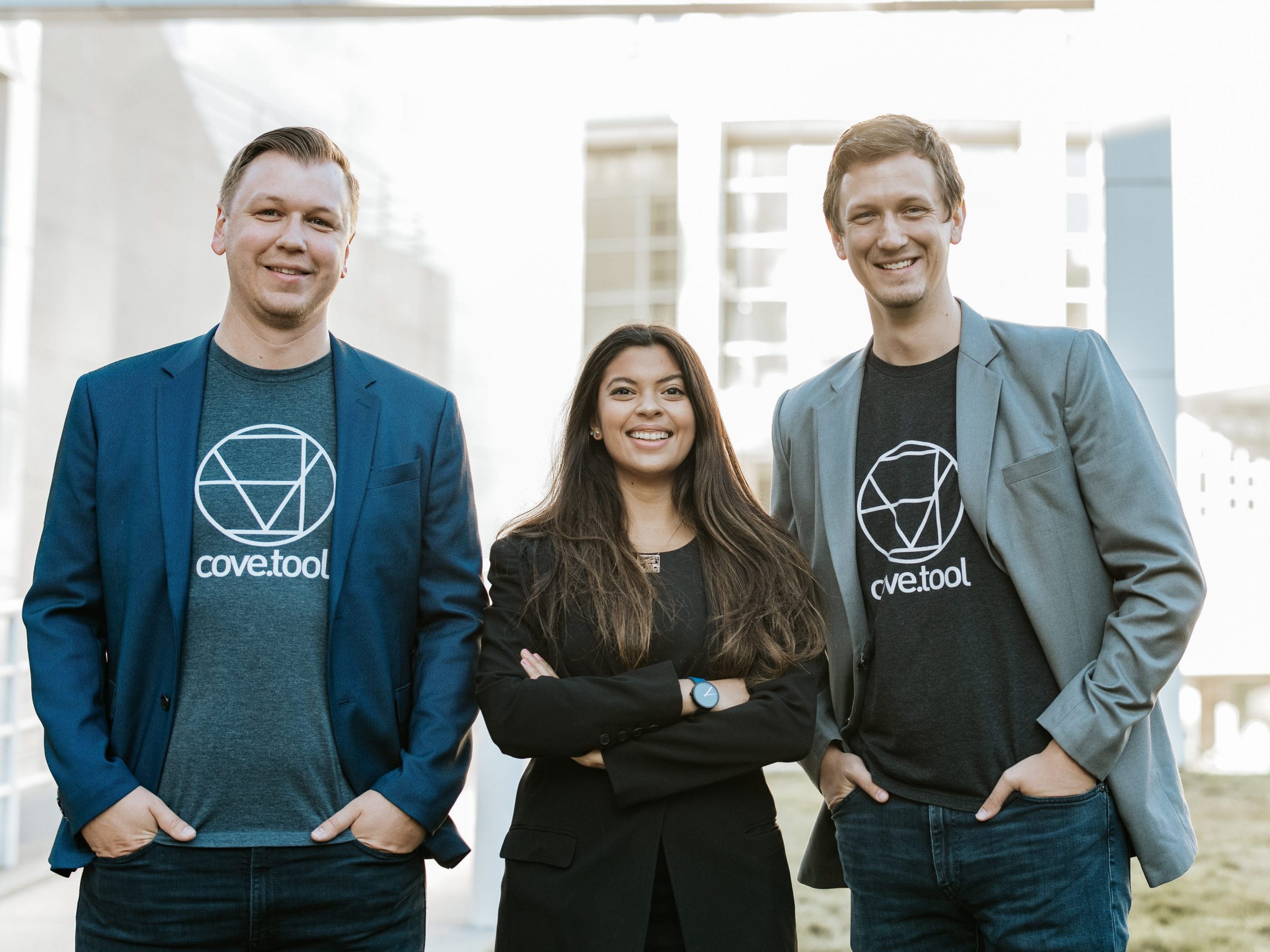 cove.tool founders Sandeep Ahuja, Patrick Chopson and Daniel Chopson