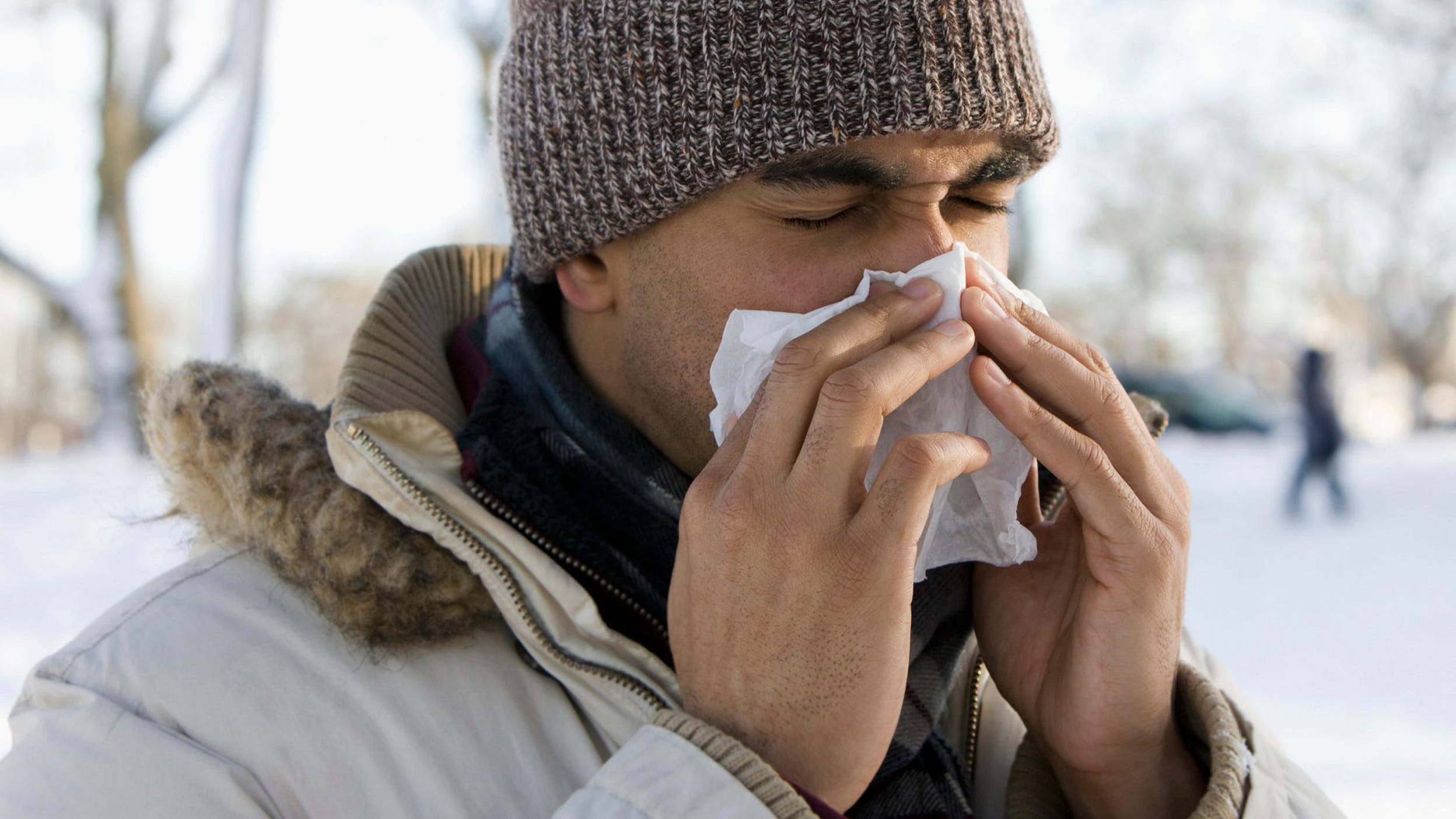blowing nose in cold weather