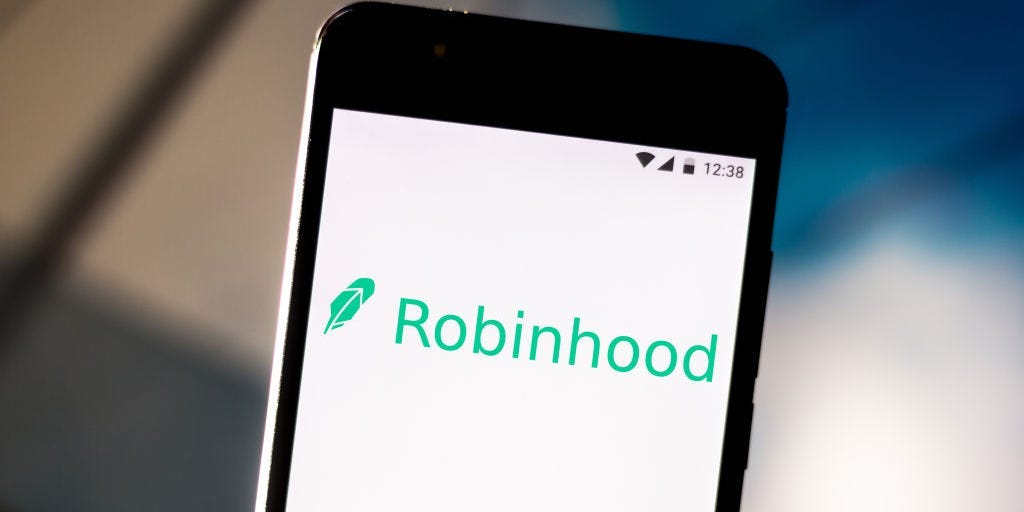 Robinhood app phone screen