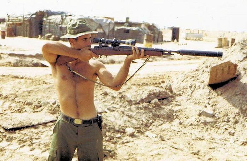 Scout b0526 Vietnam USMC Sniper Tab Div Snipers OD Subdued R7C 