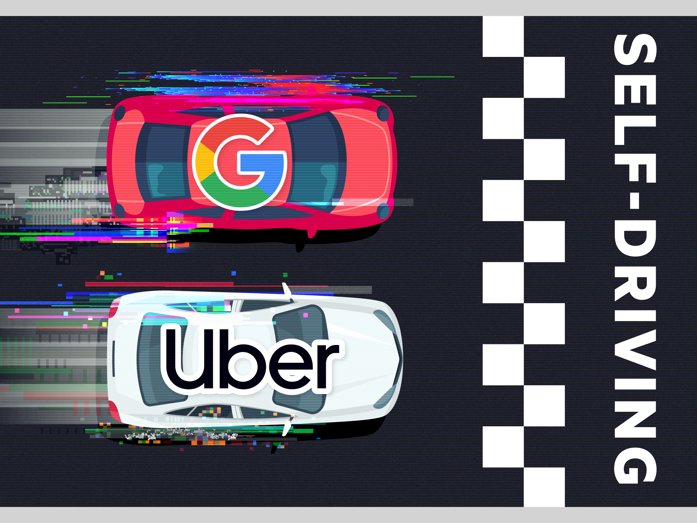 google uber self driving race 4x3