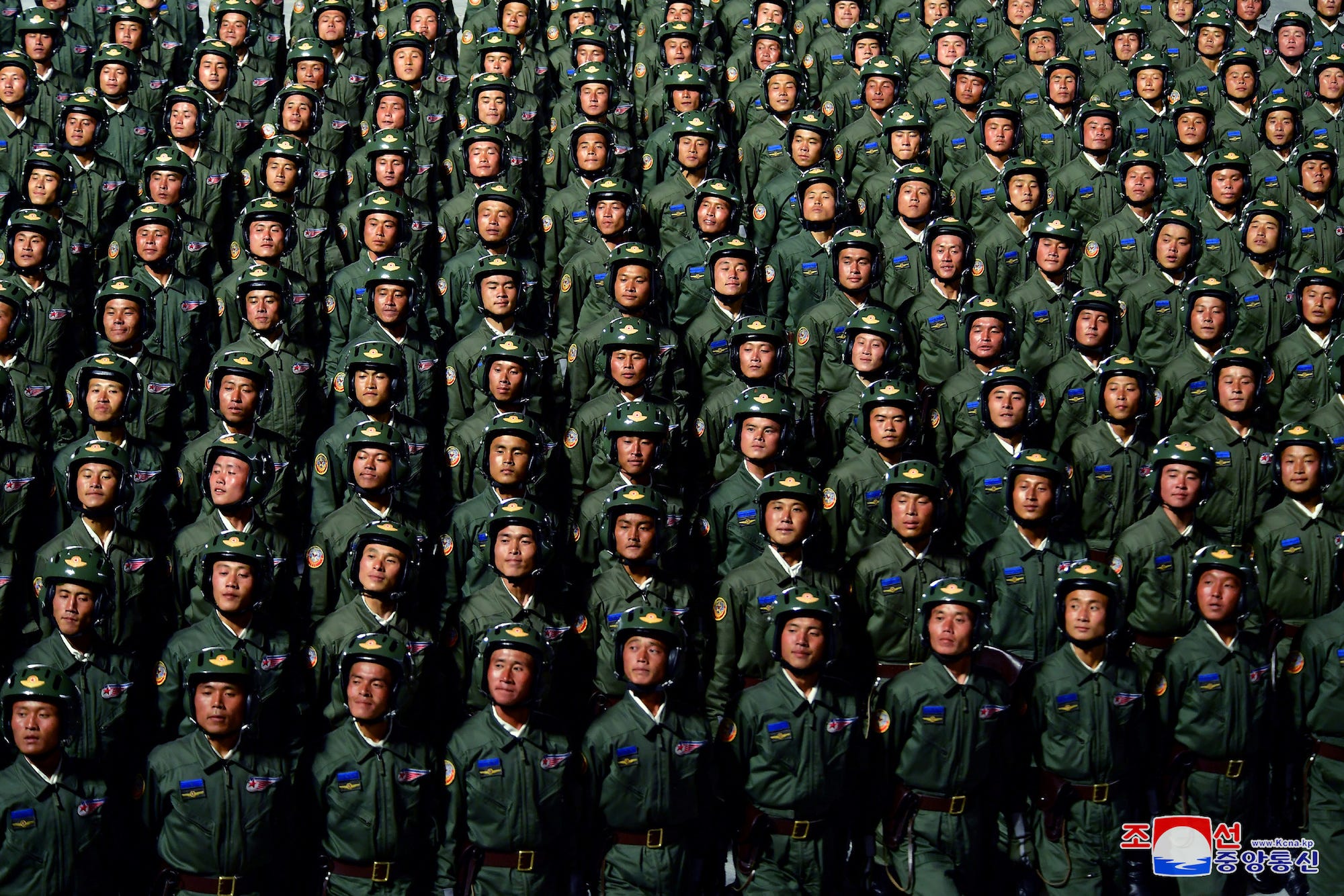 North Korea soldiers troops parade
