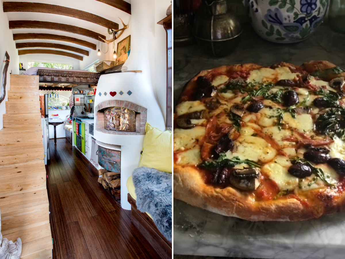 pizza oven tiny home