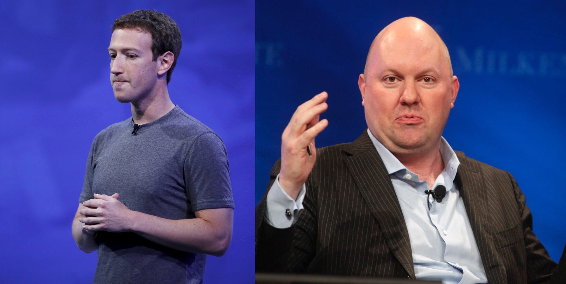 Mark Zuckerberg and Marc Andreessen